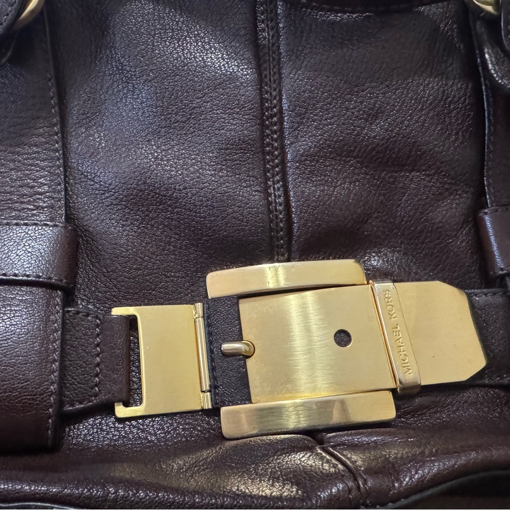 Vintage Michael Kors Sutton Large Belted Satchel - Picture 6 of 7